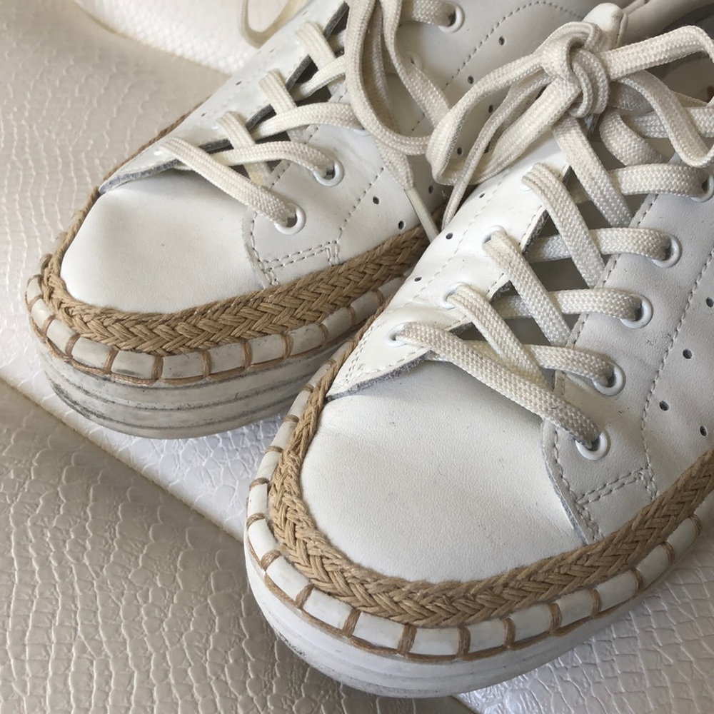 Sam Edelman Kavi Platform Sneakers Espadrille Trim - Picture 5 of 8